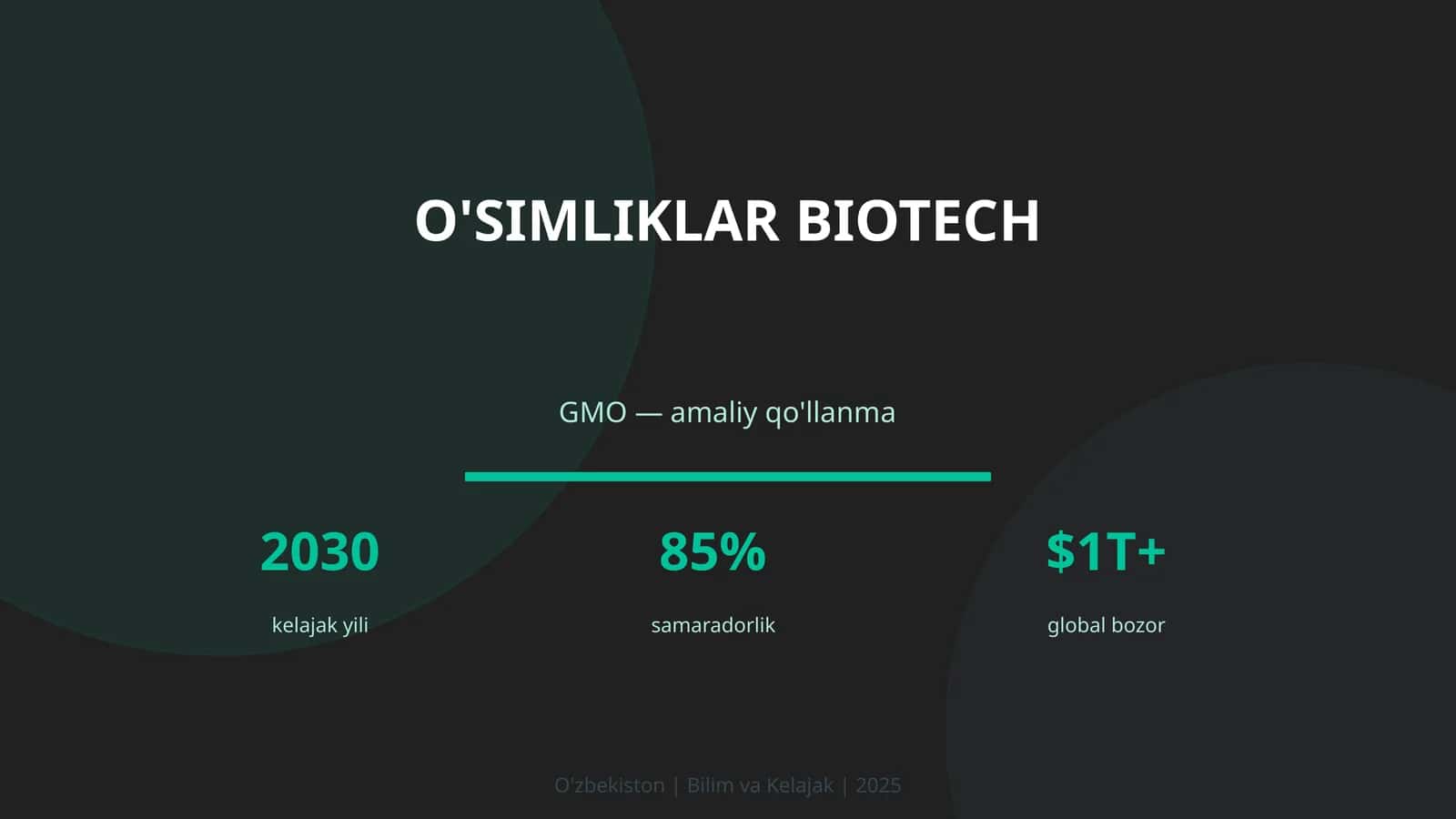 O'simliklar biotech 1