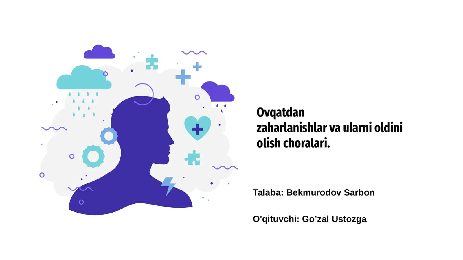 Ovqatdan zaharlanishlar va ularni oldini olish choralari 1