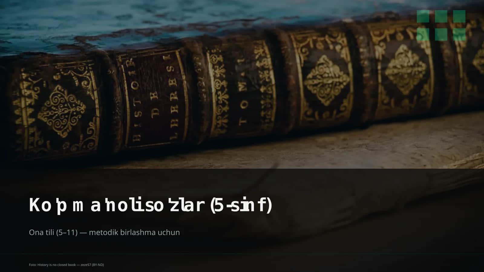 Ko'p ma'noli so'zlar (5-sinf) 1