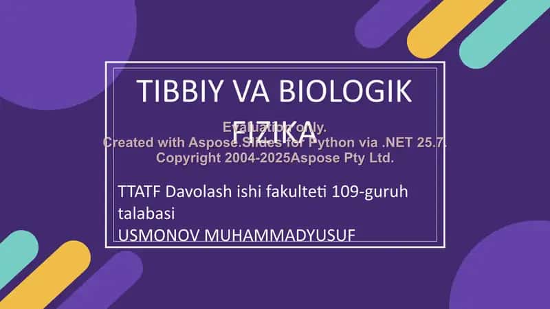 Bionika asoslari 1