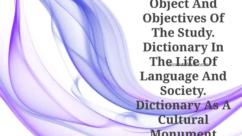 Theoretical And Practical Lexicography 1