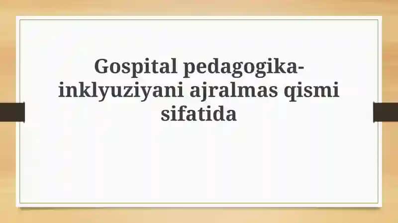 Kasalxona pedagogikasi