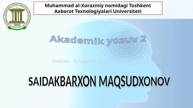 AWR004-To'raqulova Maxliyo G'ayratqizi 1