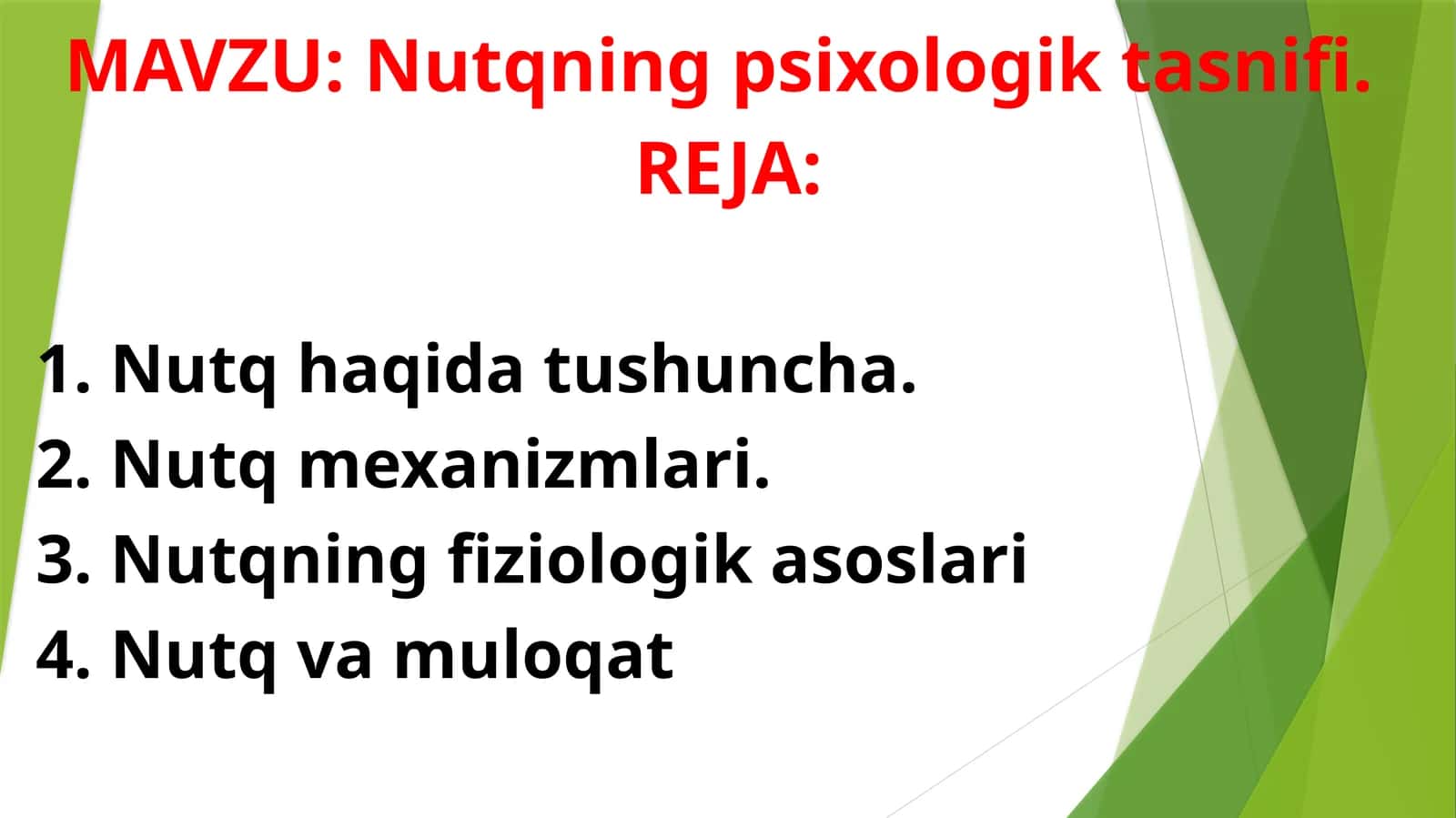 Nutqning psixologik tasnifi 1
