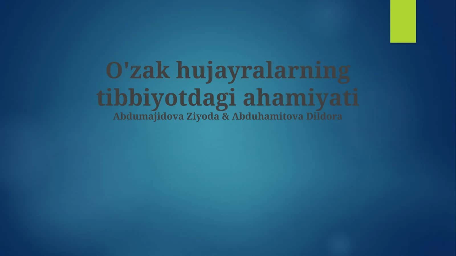 Stem hujayralarning tibbiyotdagi ahamiyati 1