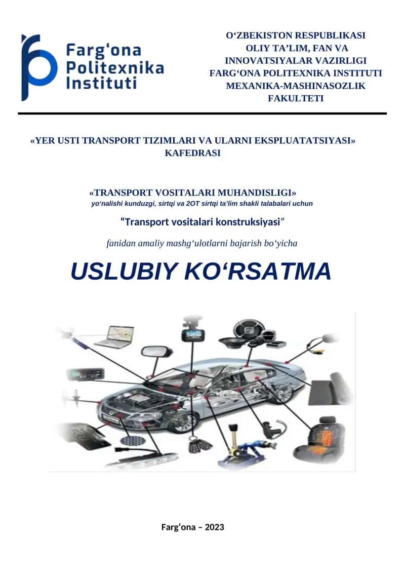 Transport vositalari konstruksiyasi 1
