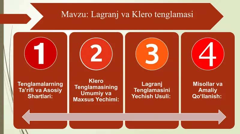 Lagranj va Klero tenglamalari 1