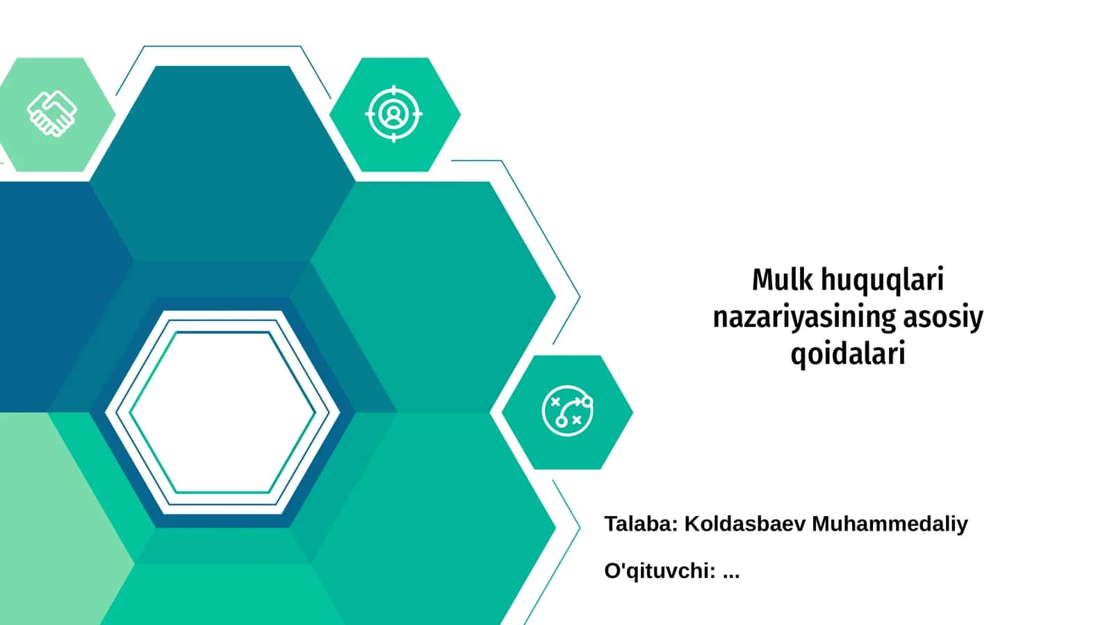 Mulk huquqlari nazariyasining asosiy qoidalari 1