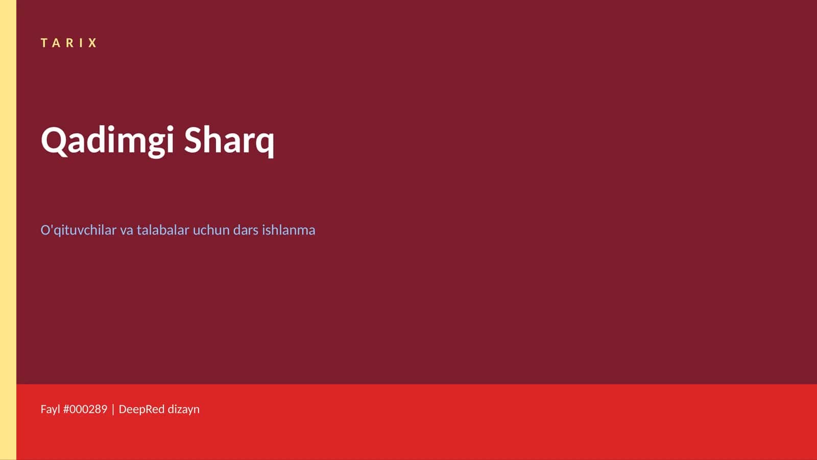 Qadimgi Sharq dars ishlanma 1