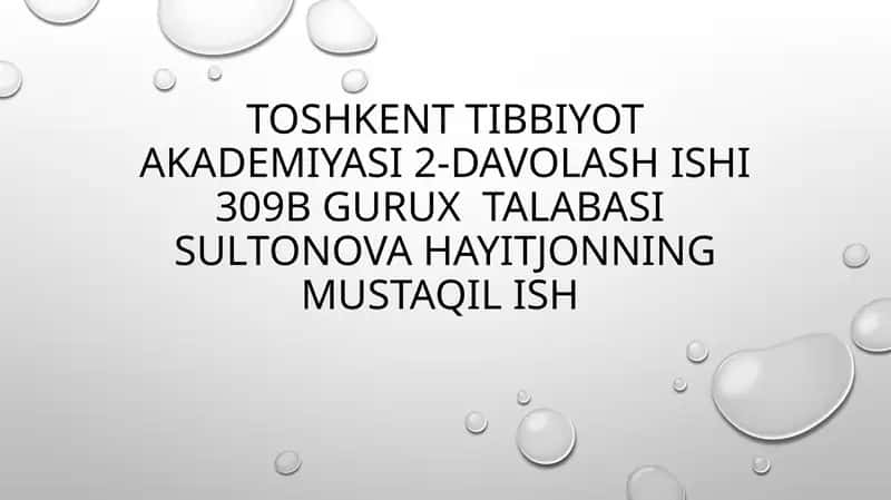 O’t-toshkasalliklari 1
