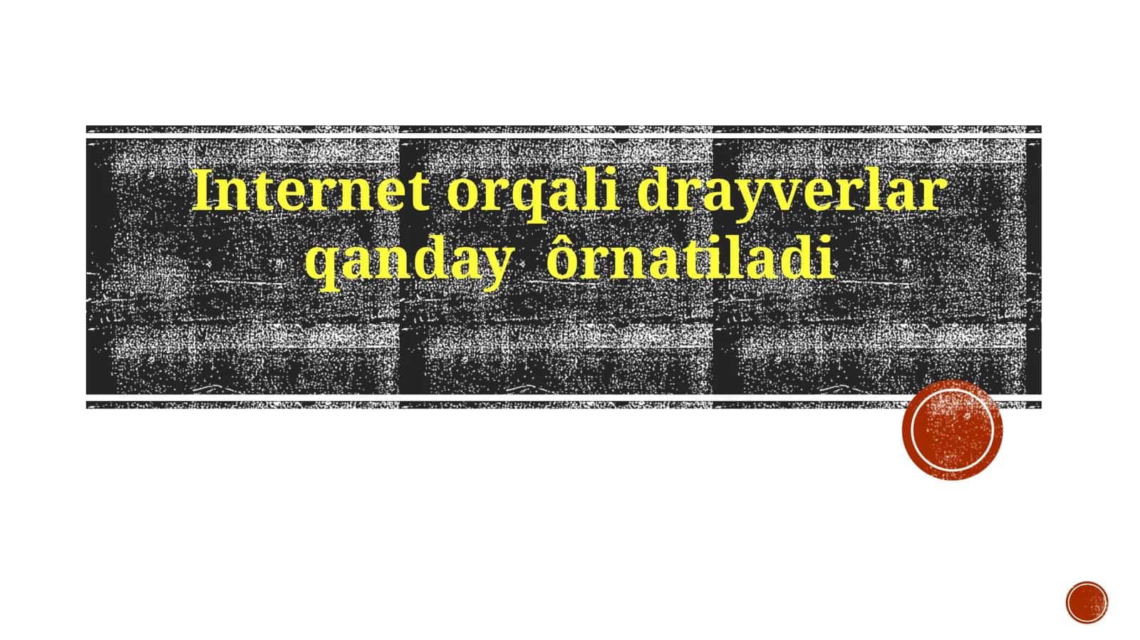 Internet orqali drayverlar qanday o'rnatiladi 1