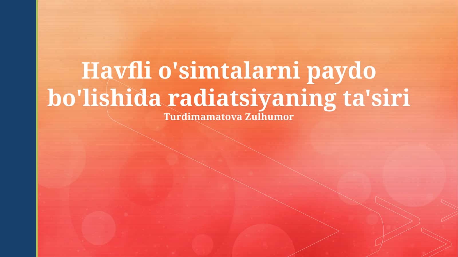 Radiatsiya ta'siri 1