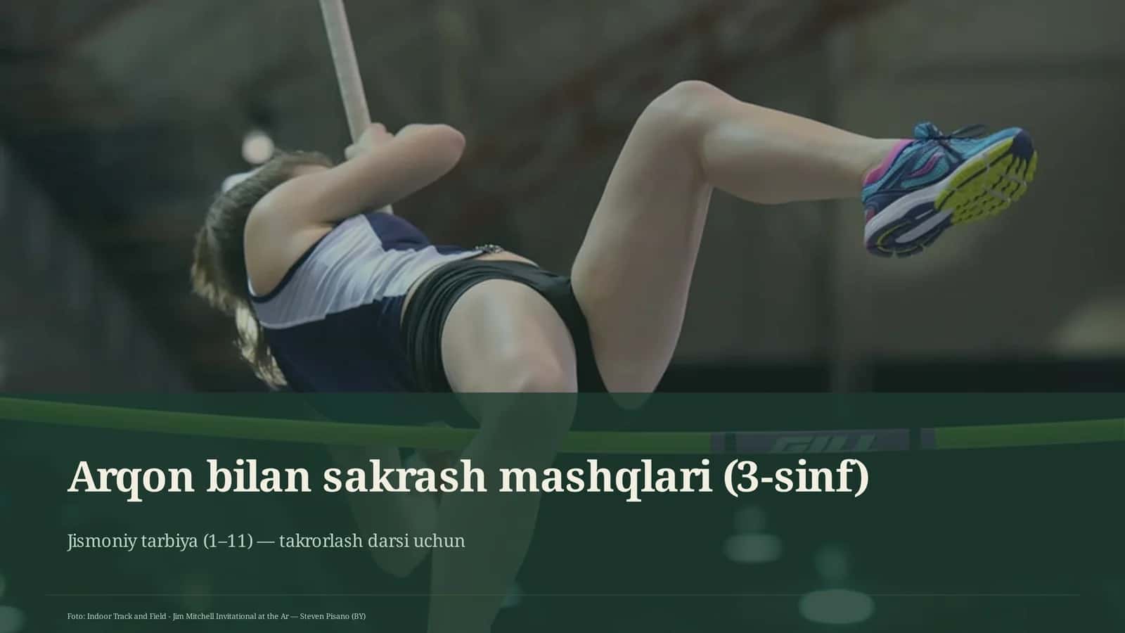 Arqon bilan sakrash mashqlari (3-sinf) 1