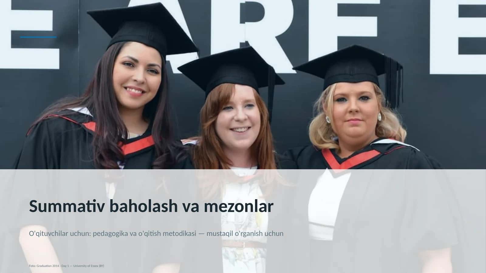 Summativ baholash va mezonlar 1