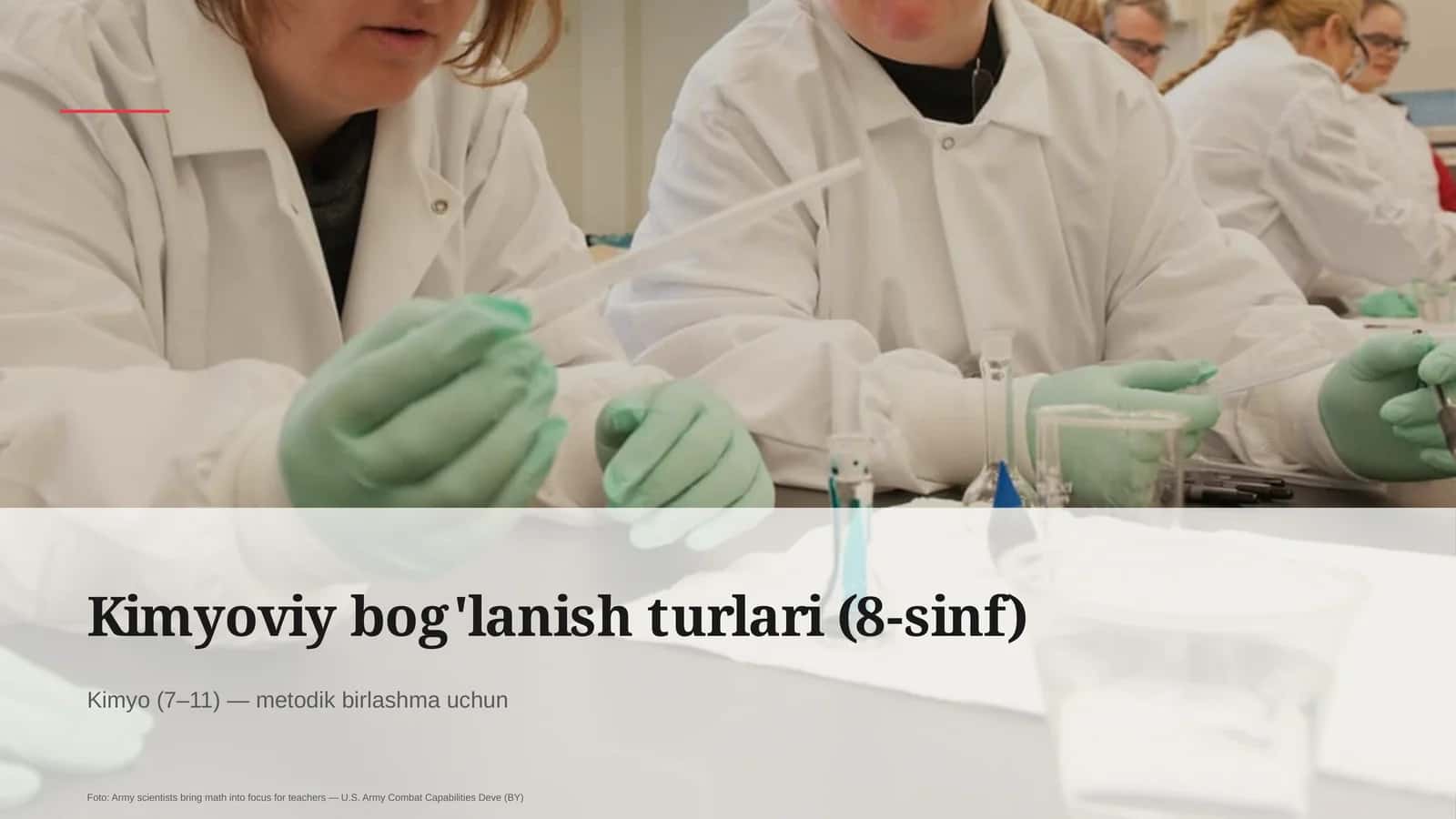 Kimyoviy bog'lanish turlari (8-sinf) 1