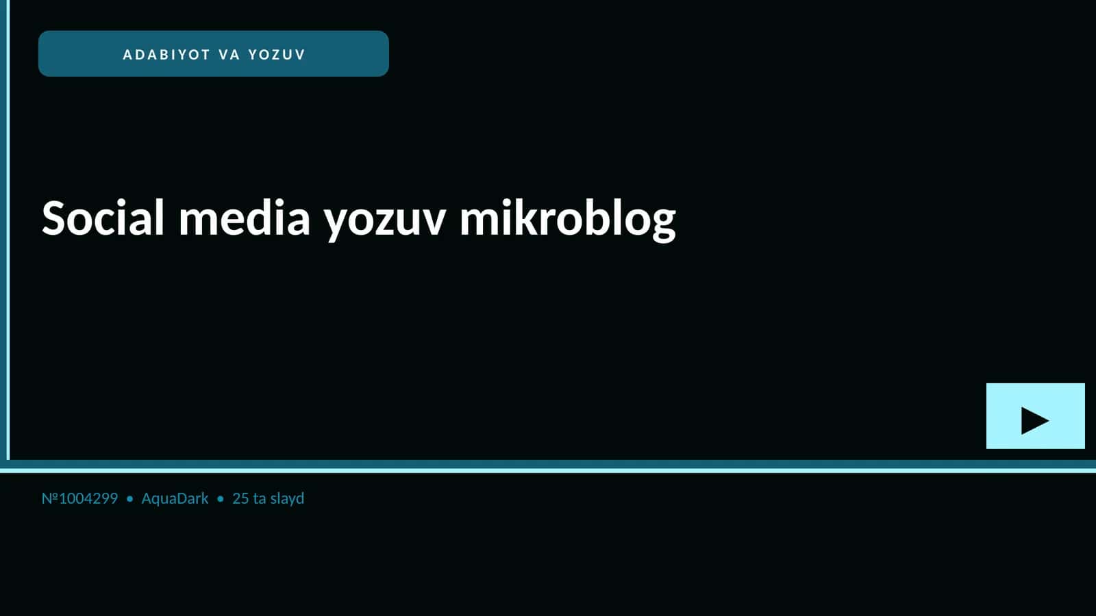 Social media yozuv mikroblog 1