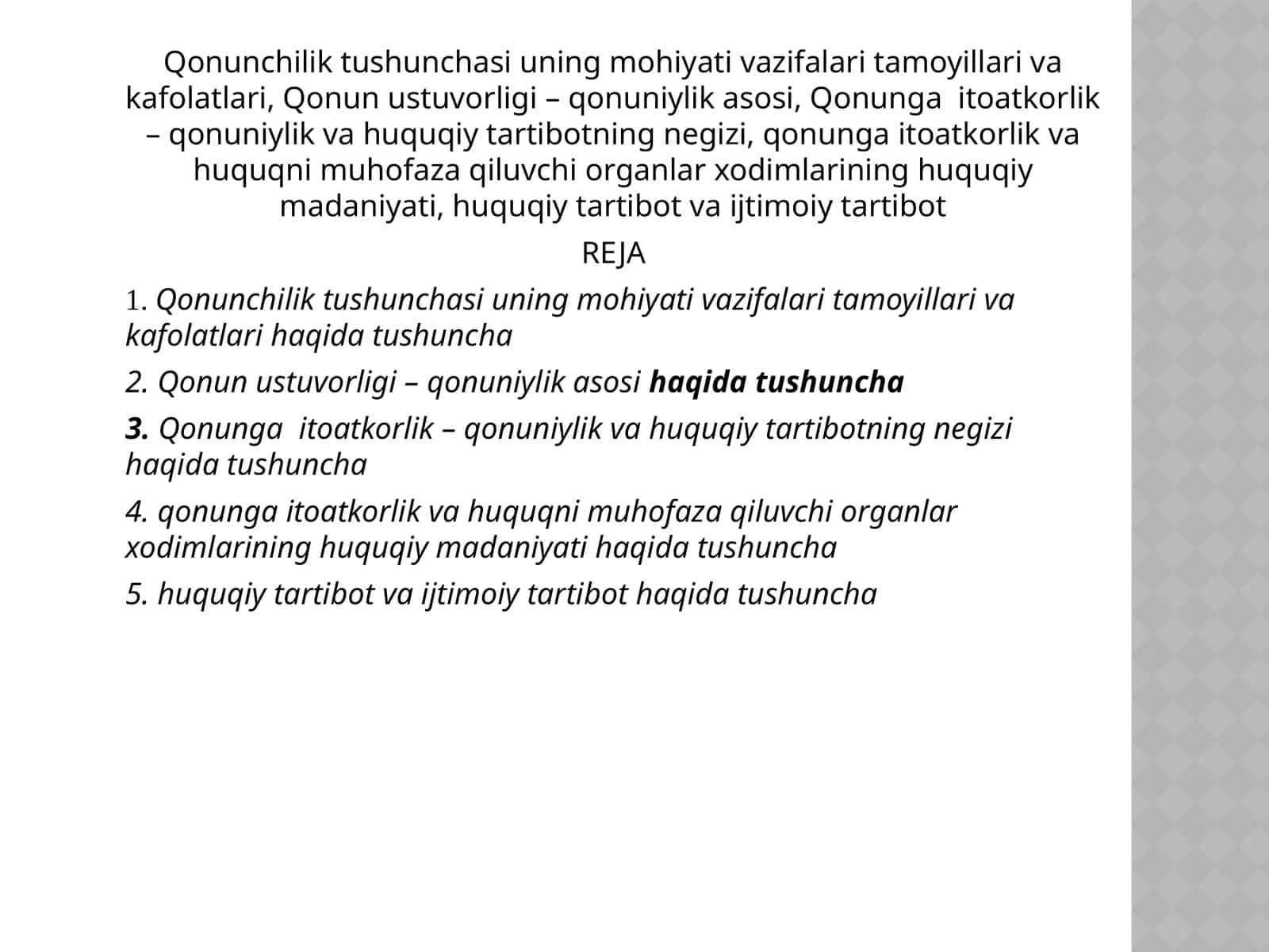 huquq fanidan mustaqil ish 1