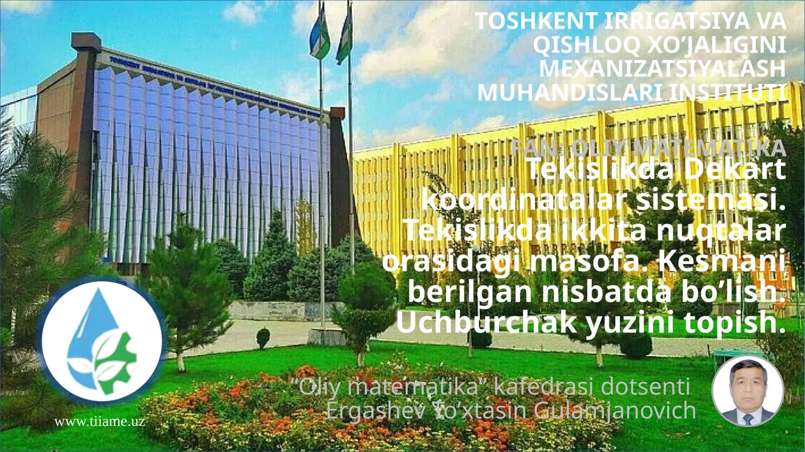Tekislikda Dekart koordinatalar sistemasi 1