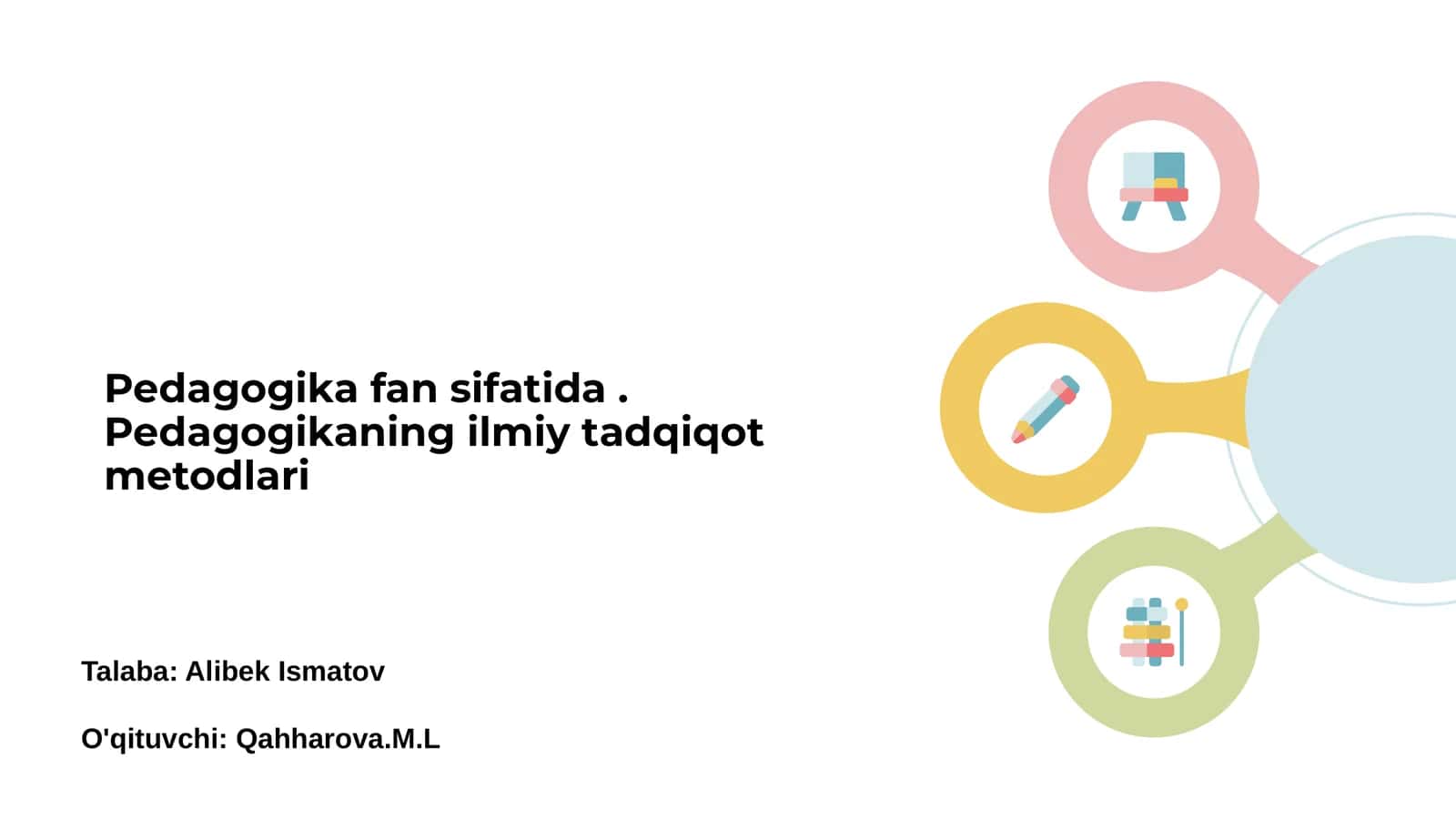 Pedagogika: Fan sifatida umumiy tushuncha 1