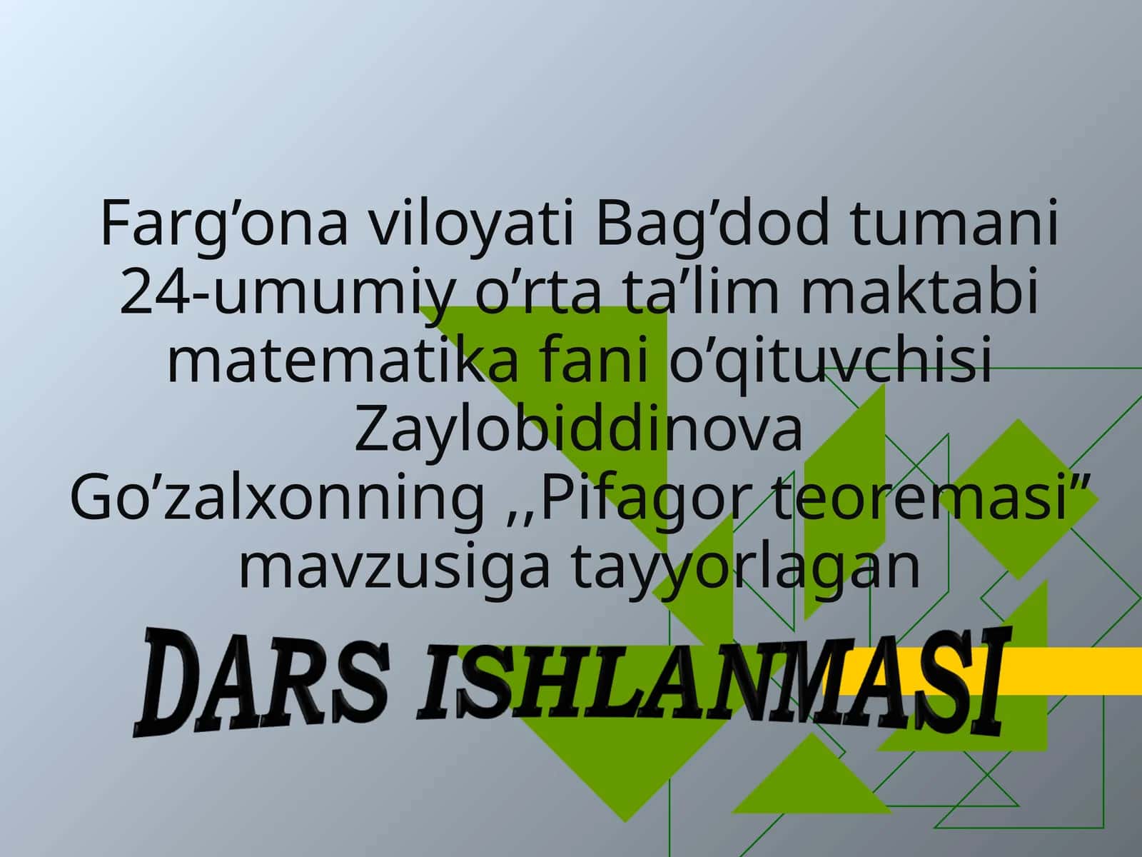 Pifagor teoremasi 1