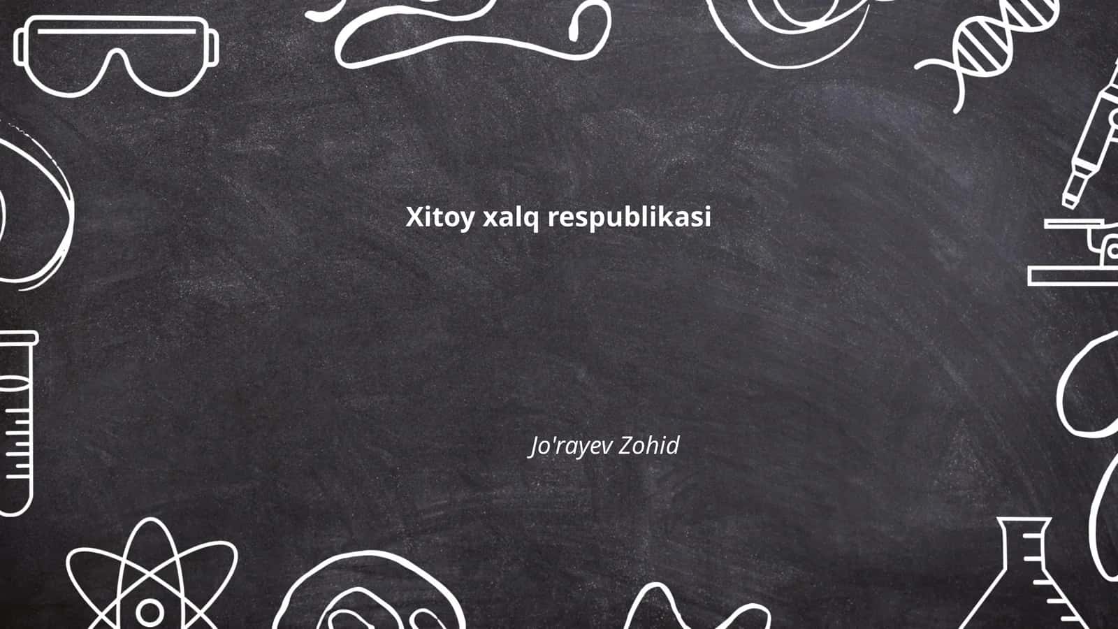 Xitoy Xalq Respublikasi 1