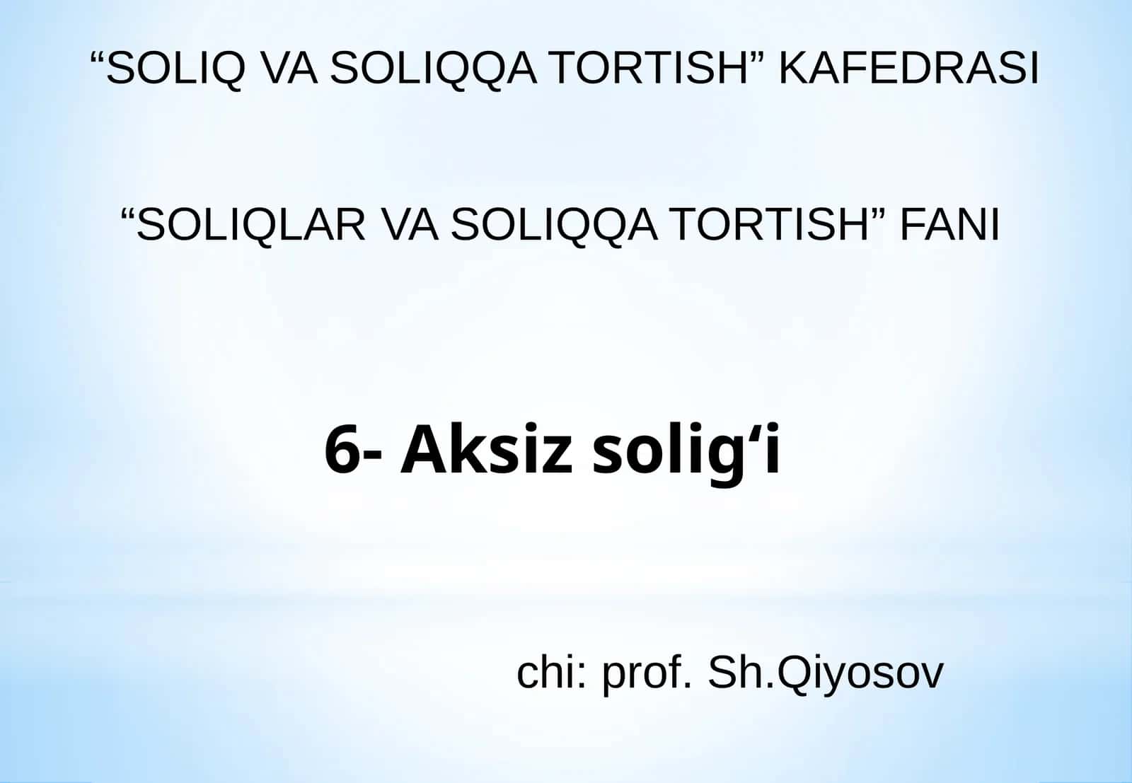 Aksiz solig‘i 1