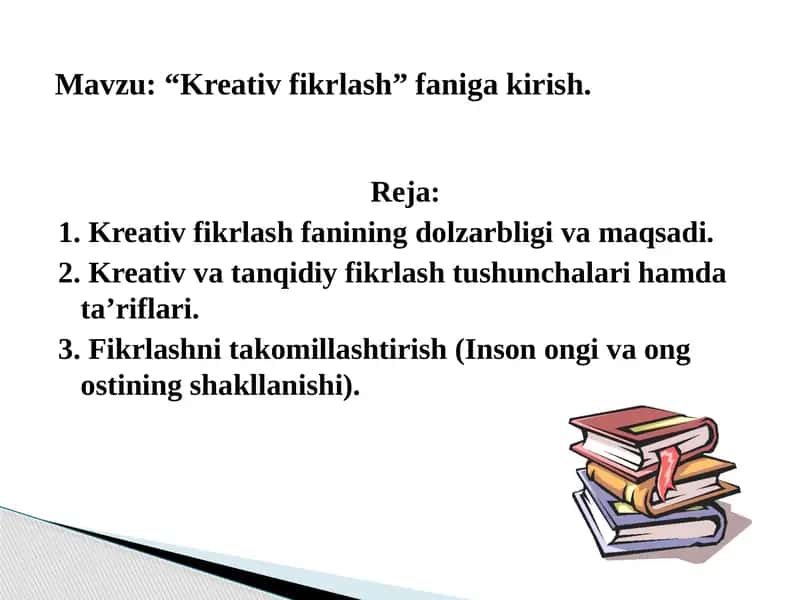 Kreativ fikrlash 1