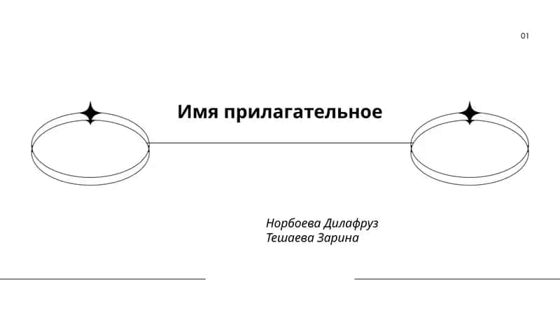 План Классификация прилагательных 1