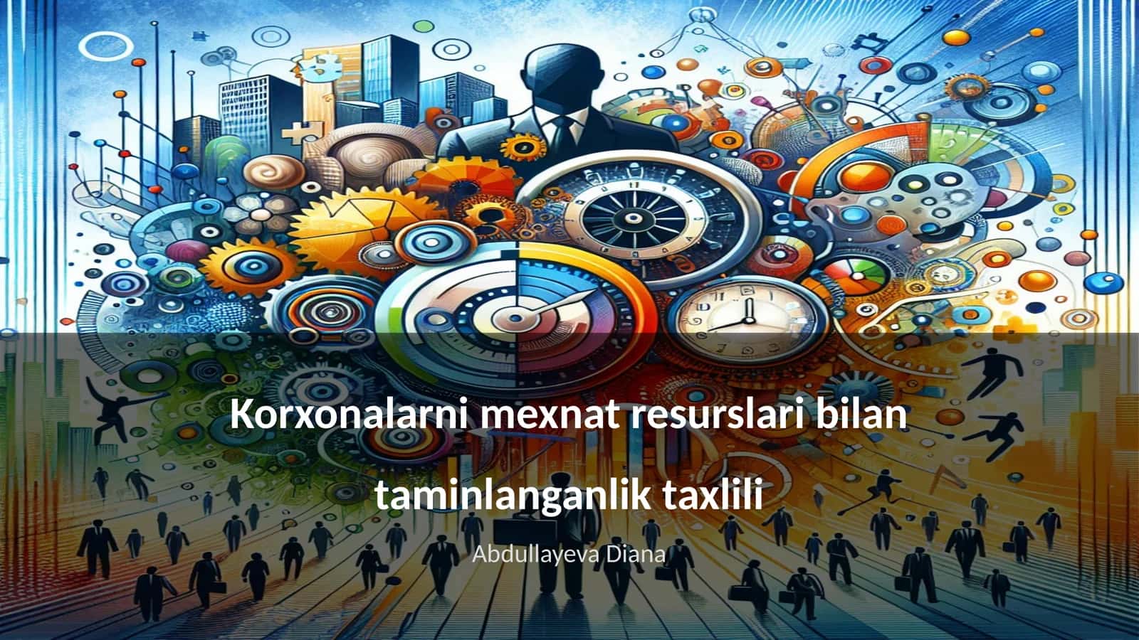 Korxonalarni mexnat resurslari bilan taminlanganlik taxlili 1