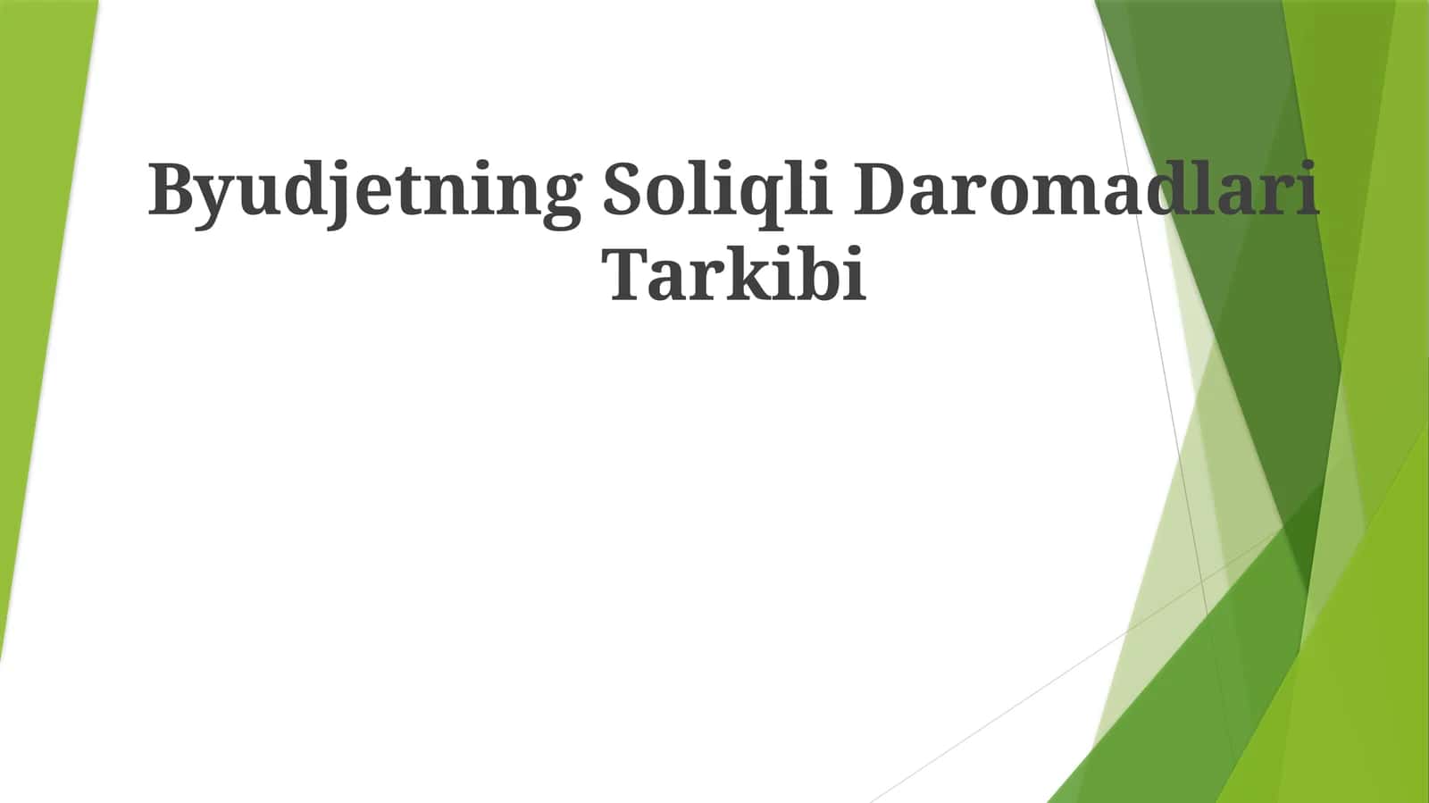 Byudjetning SoliqliDaromadlariTarkibi 1
