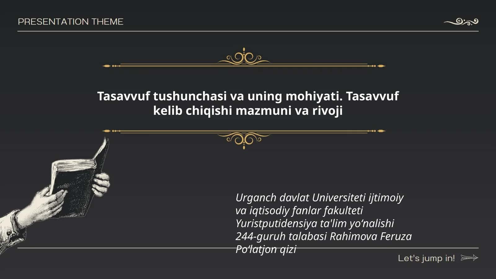 Tasavvuf tushunchasi va uning mohiyati 1