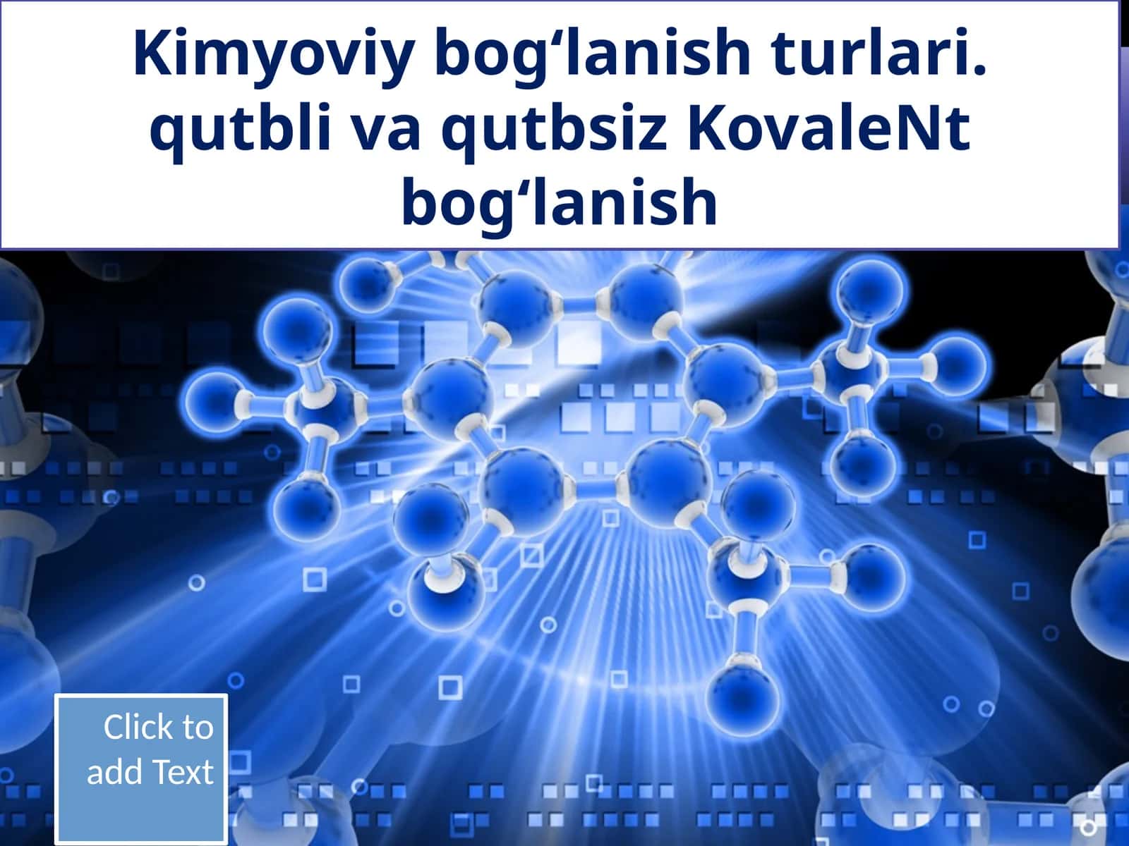 Kimyoviy bog‘lanishturlari 1