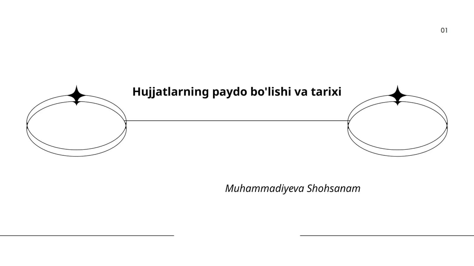 Hujjatlarning paydo bo'lishi va tarixi 1