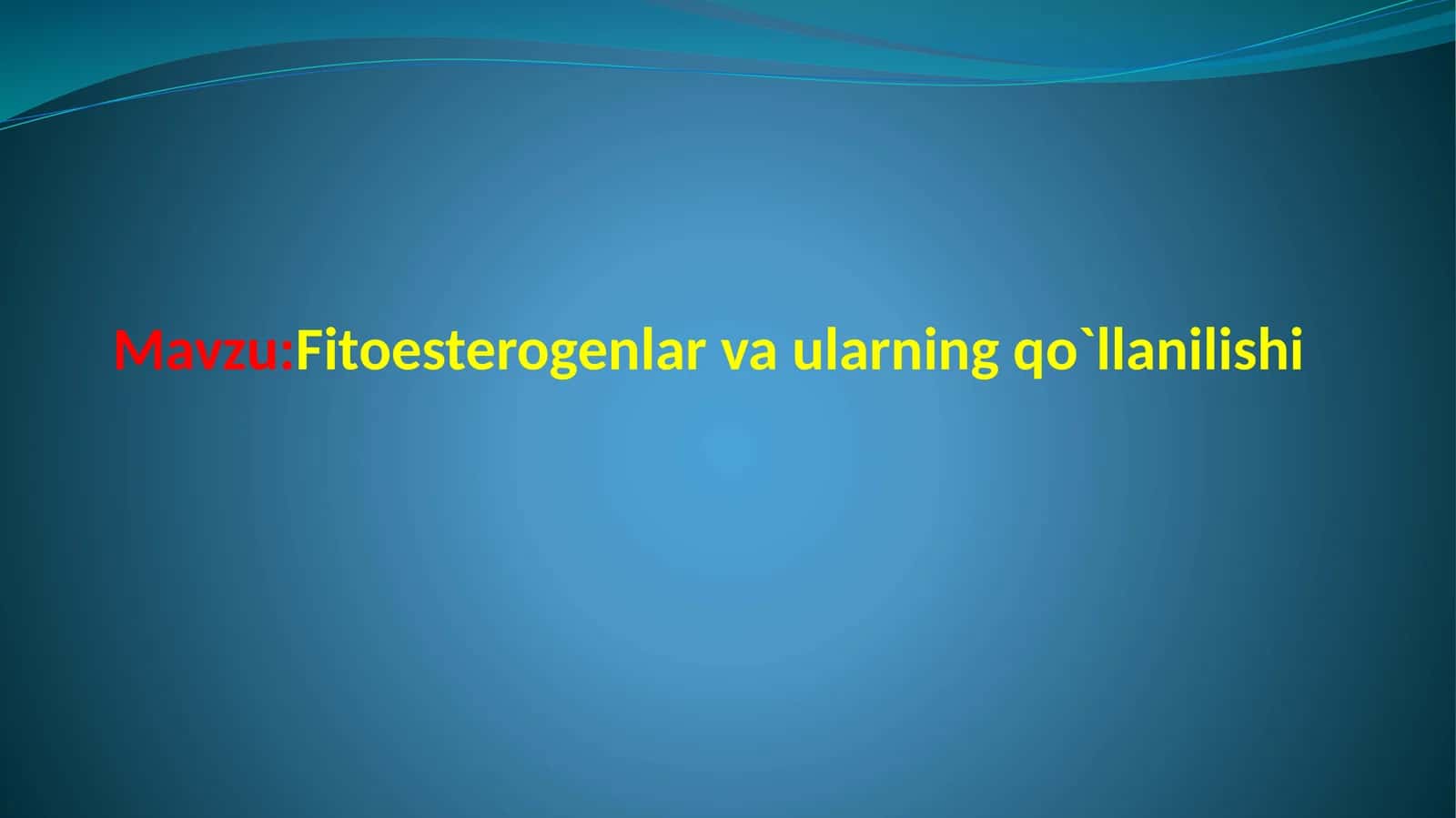Fitoesterogenlar va ularning qo'llanilishi 1