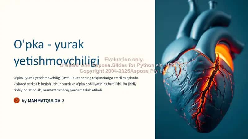O'pka - yurak yetishmovchiligi 1