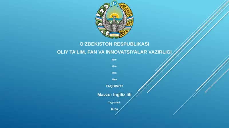 Ingiliz tili 1