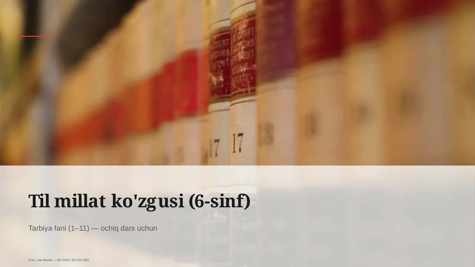 Til millat ko'zgusi (6-sinf) 1