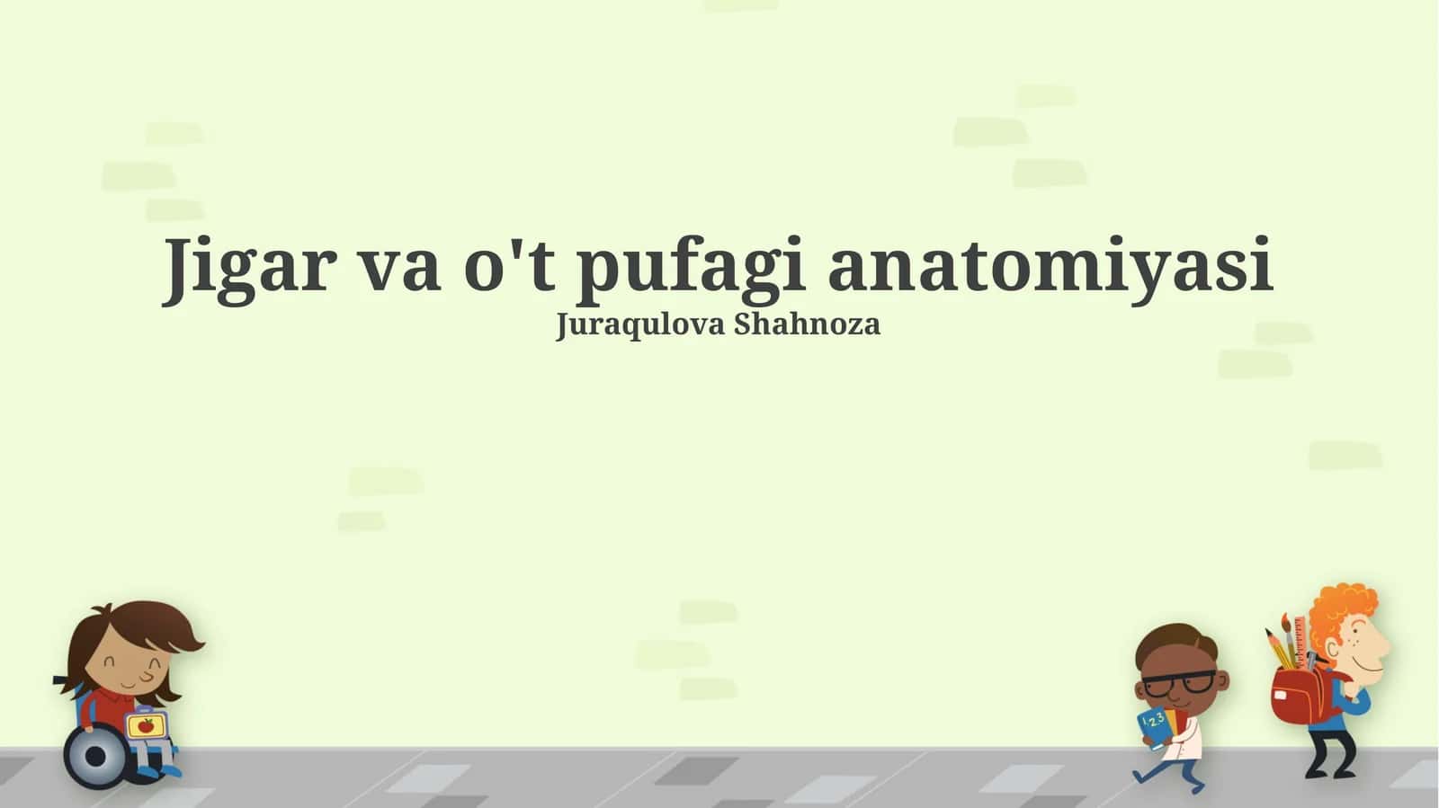 Jigar va o't pufagi anatomiyasi 1