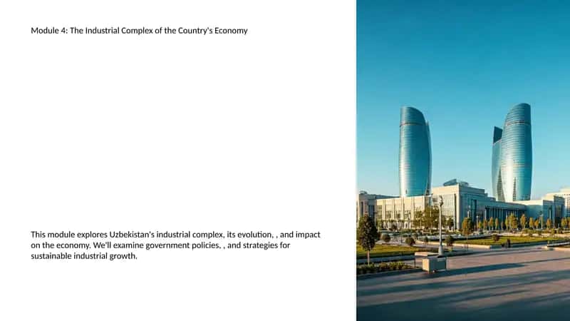 Module 4: The Industrial Complex of the Country's Economy 1