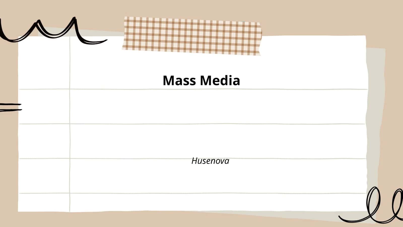 History of Mass Media 1