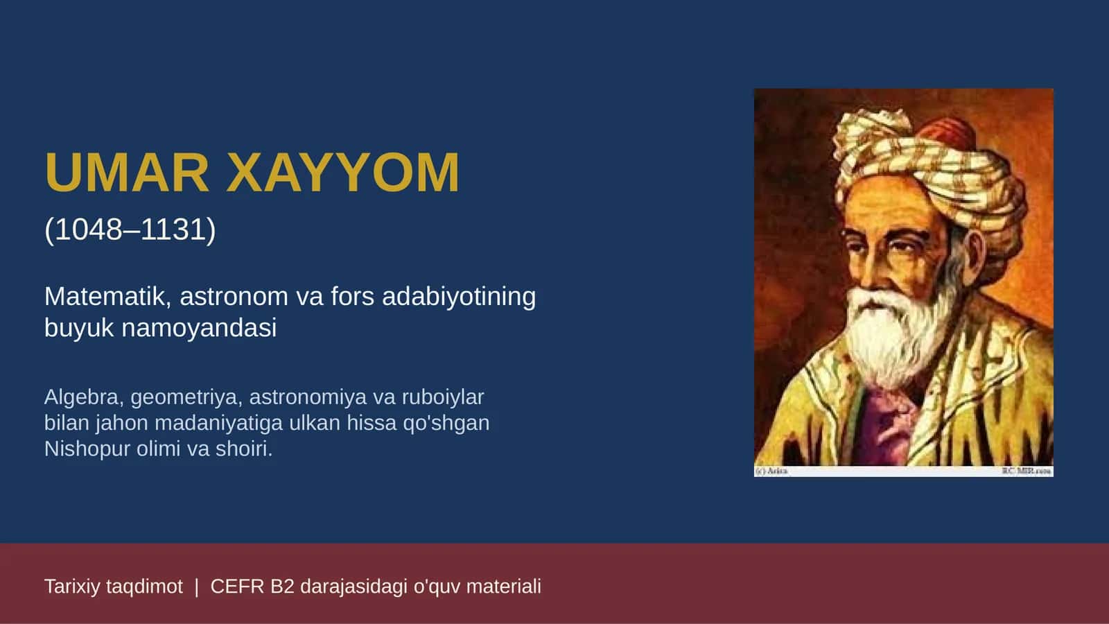 UMAR XAYYOM 1
