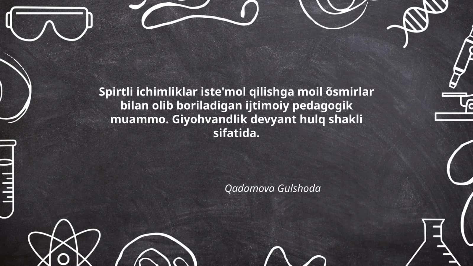 Qadamova Gulshoda 1