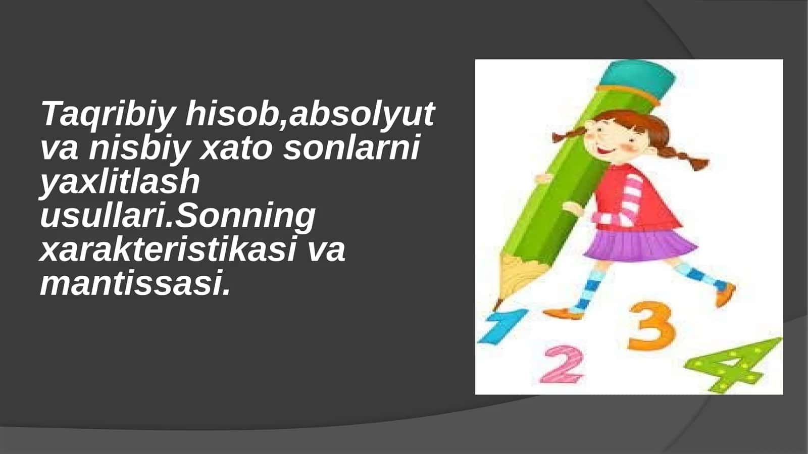 Taqribiy Hisob 1