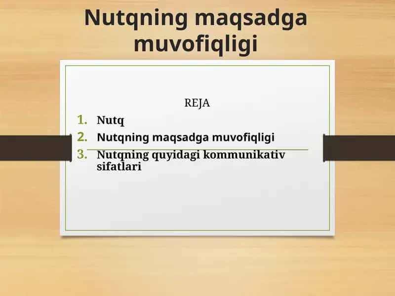 Nutqning maqsadga muvofiqligi 1