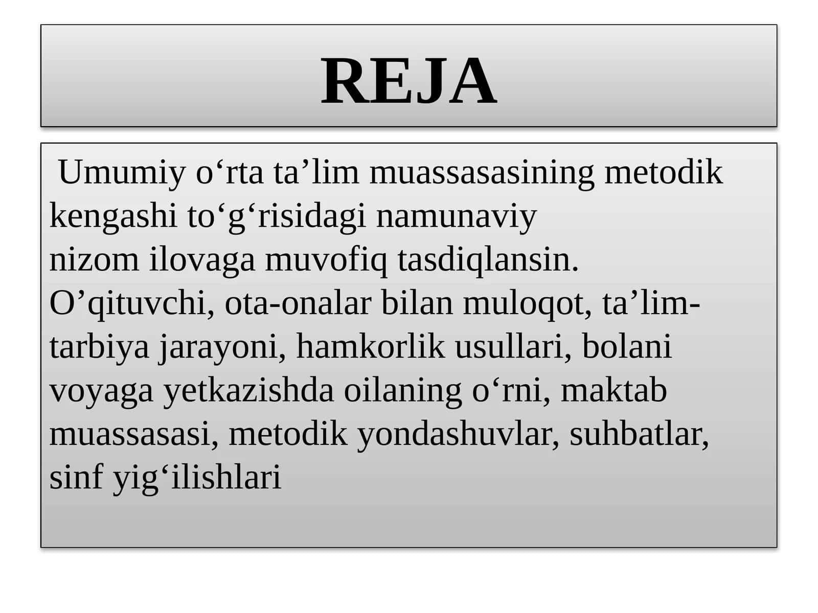 Umumiyoʻrtataʼlim muassasasi metodik kengashi toʻgʻrisida 1