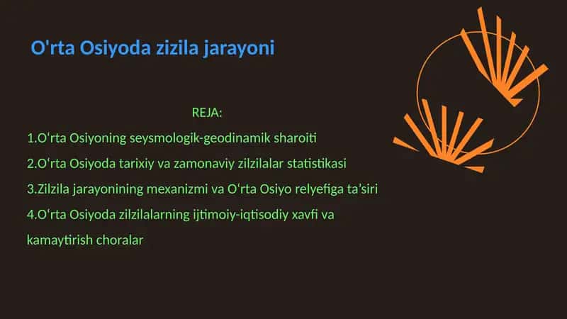 O'rta Osiyoda zizila jarayoni 1