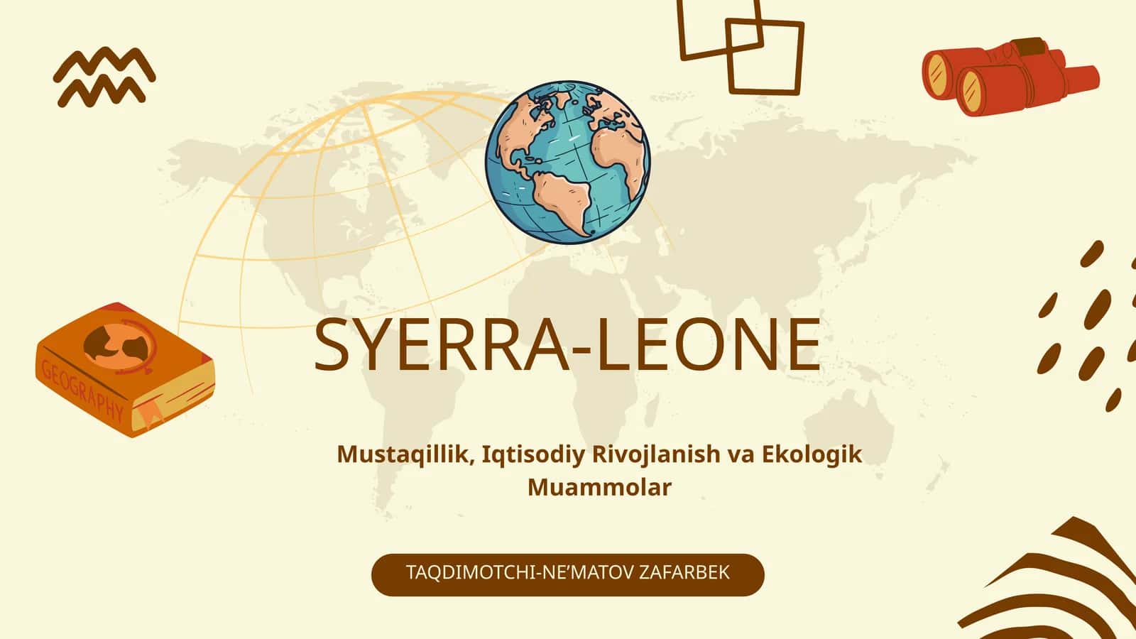 SYERRA-LEONE: UMUMIY TAVSIFI 1