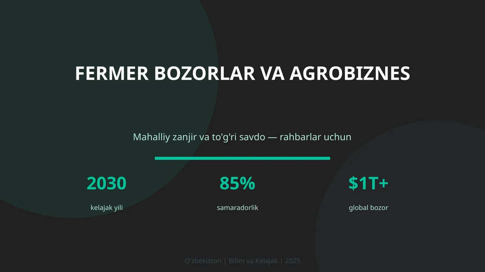 Fermer bozorlar va agrobiznes 1
