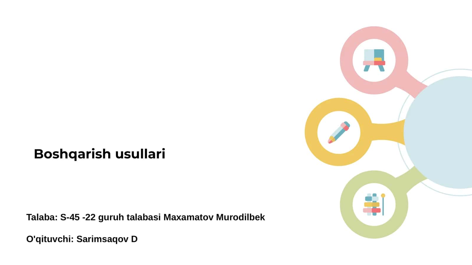 Boshqarish usullari 1