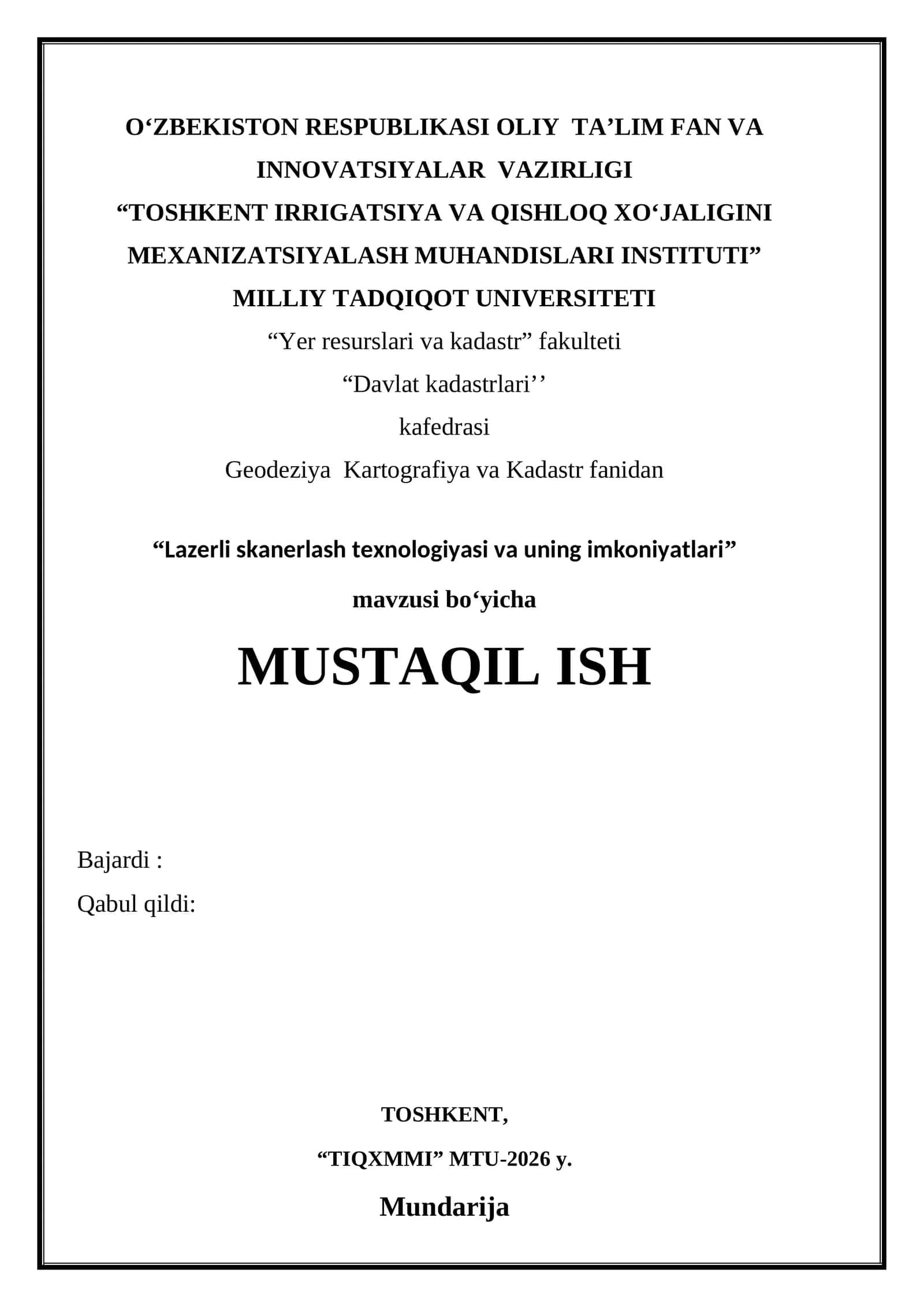 Lazerli skanerlash texnologiyasi va uning imkoniyatlari 1